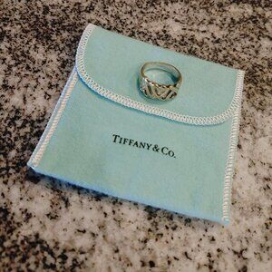 Loving Heart - Silver - Tiffany & Co. Ring, Size 6.5